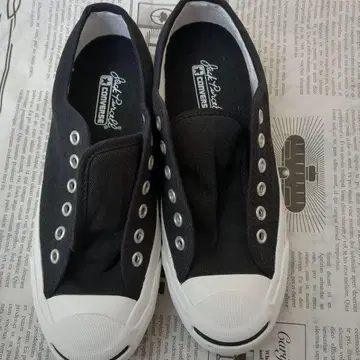 컨버스 잭퍼셀 블랙 스니커즈 23.5cm 끈 없음