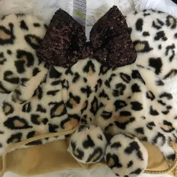미니 표범 무늬 레오파드 무늬 팬캡 디즈니