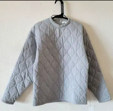 HYKE 하이크 퀼팅 풀오버 그레이