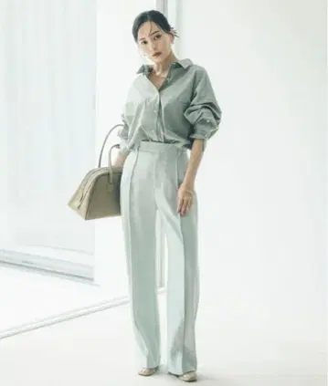 2025SS anuans 아뉴앙스 더블 새틴 스트레이트 팬츠