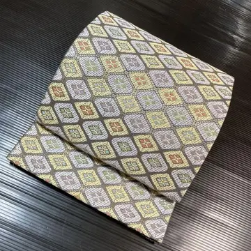 순수 실크 육통 후쿠로 오비 [ 문양]