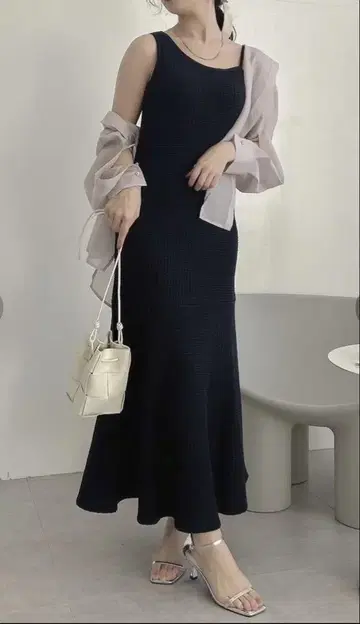 블랙 롱 원피스 dazzlin
