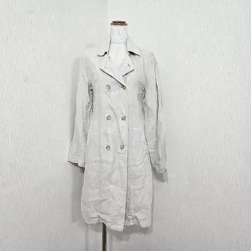 MUJI 무인양품 트렌치코트 린넨 100% ( L ) 베이지 내추럴