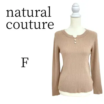 natural couture 베이지 긴팔 니트 스웨터 F