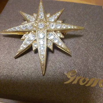 Grosse 별 모양 브로치 골드
