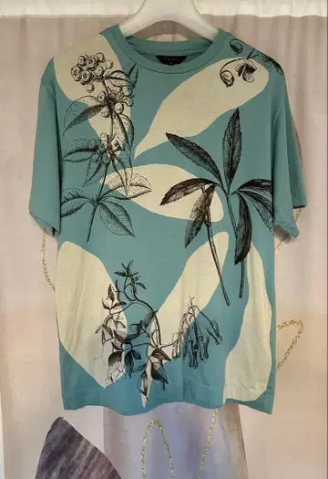 폴스미스 컬렉션 트로피컬 보타니컬 플로럴 꽃무늬 T셔츠