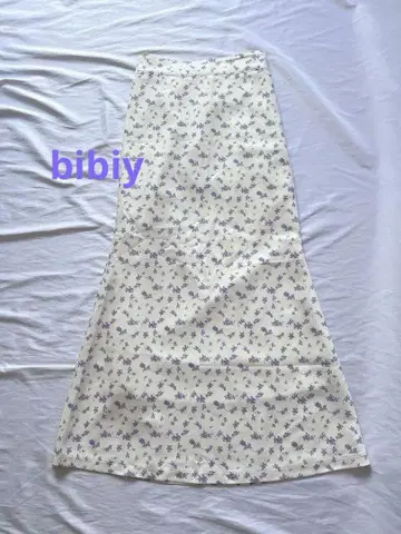 bibiy 플라워 프린트 머메이드 롱 스커트 꽃무늬