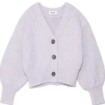 스나이델 로우 게이지 가디건 퍼플