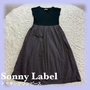 Sonny Label 반팔 원피스 도킹 원피스 코튼 혼방