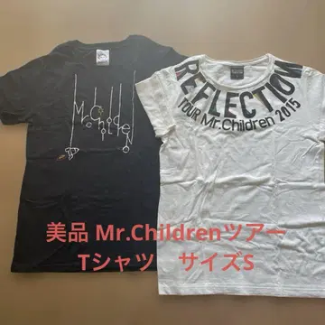 새상품급 Mr.Children 투어 T셔츠 2장 세트 사이즈 S