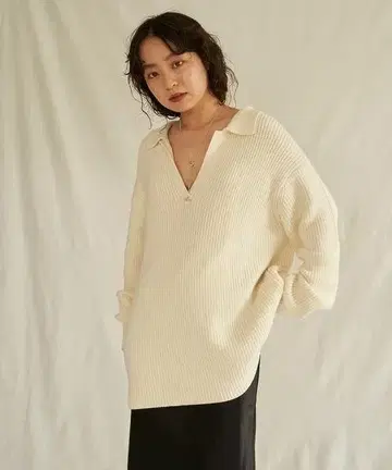 새상품급 ENOF 크롭 니트 캐시미어 혼방 이나프