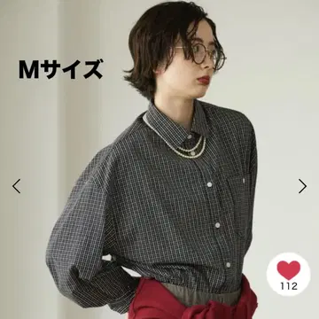 GEORGE'S BIG 셔츠 네이비 체크