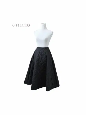 anana 아나나 퀼팅 볼륨 플레어 롱 스커트