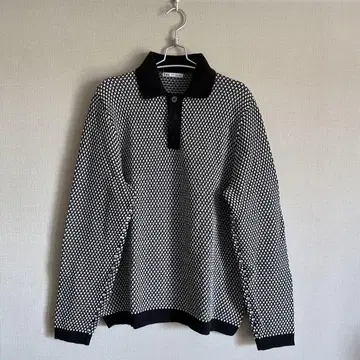 ZARA 블랙 화이트 니트 스웨터 M