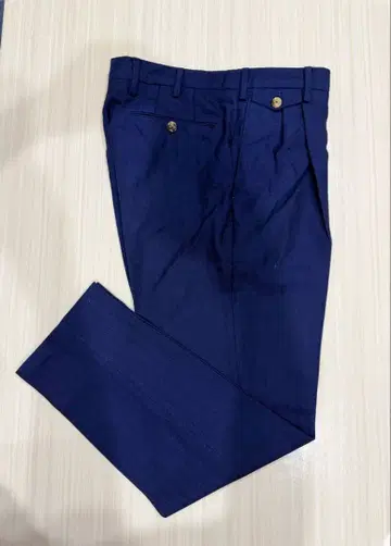 PT01 네이비 (잉크 블루) 슬랙스 헤링본 46