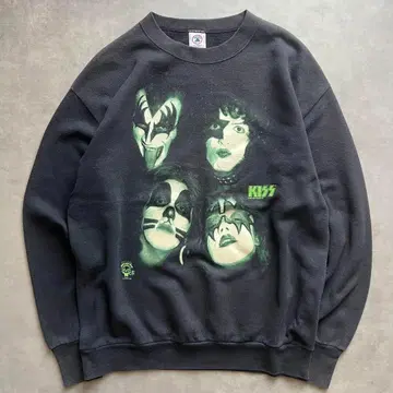 레어 90s KISS 맨투맨 키스 USA제 블랙 밴드T