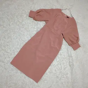 루일 에 부티크 노카라 무릎 기장 원피스 더스티 핑크 S 사이즈