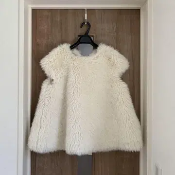 벌스데이 바쉬 BACK RIBBON FUR VEST