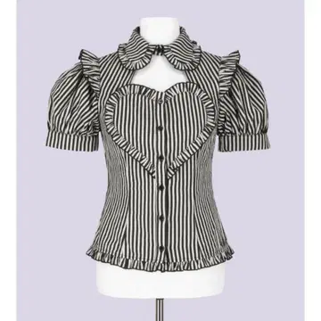 IMVAL / Heart Short Sleeve Shirt QOOZA