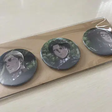 진격의 거인 캔뱃지 세트 무빅 리바이 엘빈 한지