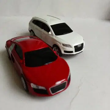 Audi 미니카 세트 빨간색 화이트
