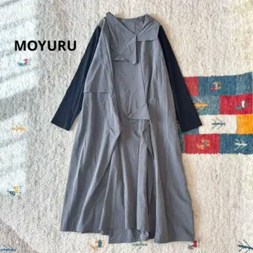 MOYURU 절개 변형 롱 원피스 센소유니코 비대칭 이소재