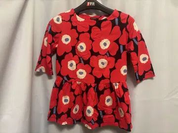 marimekko 마리메꼬 우니코 패턴 튜닉 레드