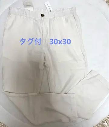 BANANA REPUBLIC 화이트 팬츠 린넨