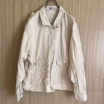 DAKS 닥스 자켓 체크 집업 아이보리