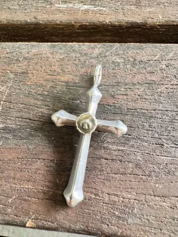 메탈 부착 크로스 펜던트 고로즈