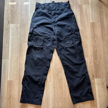 Hoodhood 블랙 카고 팬츠