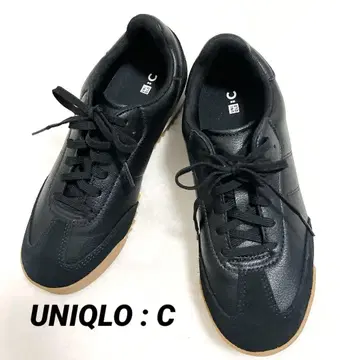 미사용급 UNIQLO : C 스웨이드 콤비네이션 스니커즈 24.5