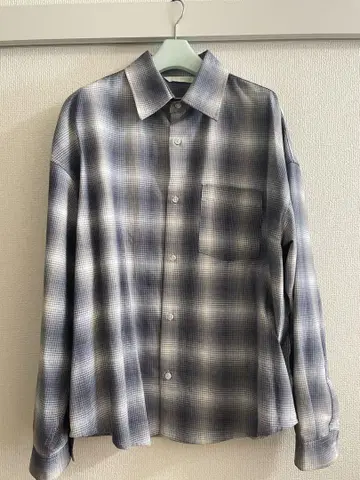 ZARA 긴팔 셔츠 M 그레이 계열 체크