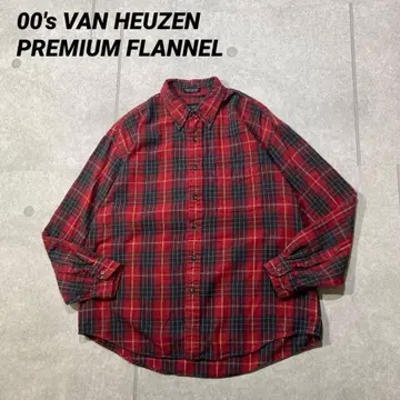00s PREMIUM FLANNEL VAN HEUZEN 플란넬 셔츠 L