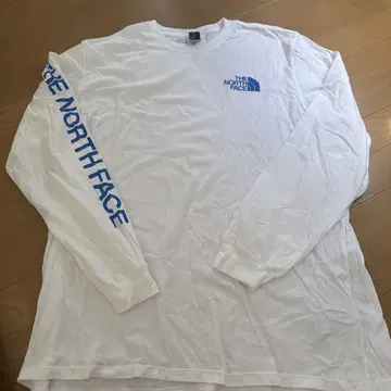 THE NORTH FACE 롱 슬리브 티셔츠 XL 화이트