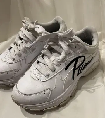 Puma 화이트 스니커즈 로고