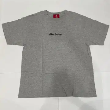 afterbase 로고 T셔츠 그레이