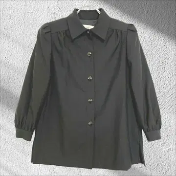 TO-B 7부 소매 퍼프 슬리브 블라우스 자켓 모 100% 사이드 슬릿