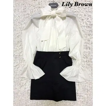 [새상품급] Lily Brown 도킹 원피스 블랙 화이트 S 릴리 브라운