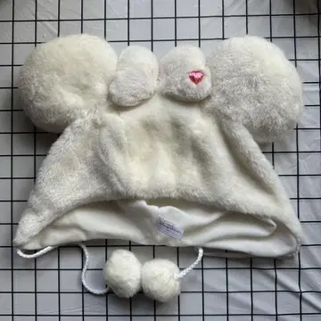 디즈니 팬캡 화이트 미니