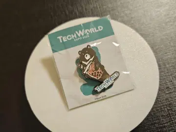 오사카 간사이 만박 2025 테크 월드 TECKWORLD 핀 배지