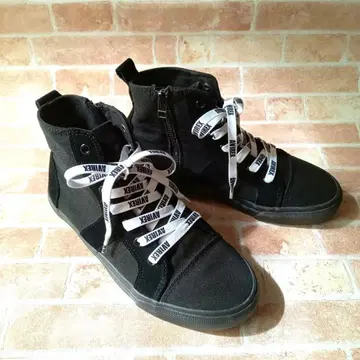 [ 새상품급 ] AVIREX 아비렉스 지퍼 하이컷 스니커즈 24.5cm