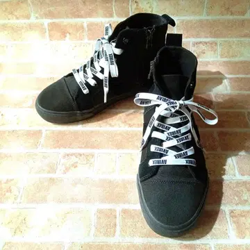 [ 새상품급 ] AVIREX 아비렉스 지퍼 하이컷 스니커즈 24.5cm