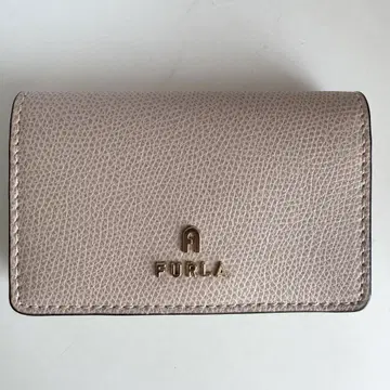 [ 거의 미사용 ] FURLA 가죽 명함지갑 베이지