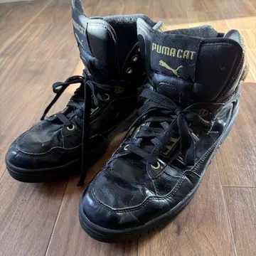 PUMA CAT 2SP 블랙 하이컷 스니커즈