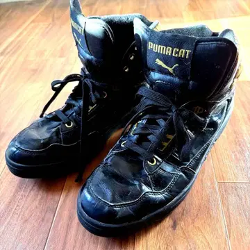 PUMA CAT 2SP 블랙 하이컷 스니커즈