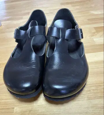 새상품급 BIRKENSTCK 빌켄슈톡 런던 가죽 블랙 28cm
