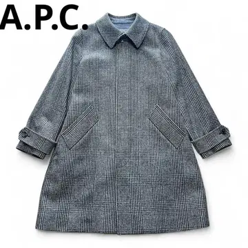 apc 디나르 맥 코트 글렌체크 38