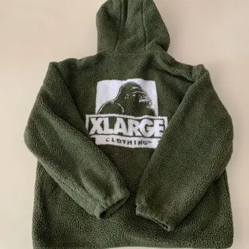 XLARGE 보아 자켓 후드 부착 카키 XL
