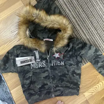 Jeep 카모 패턴 퍼 후드티 S